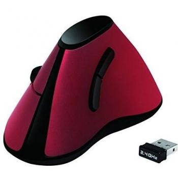 LogiLink Ergonomic Vertical Wireless Mouse 2.4GHz Red 1200 DPI