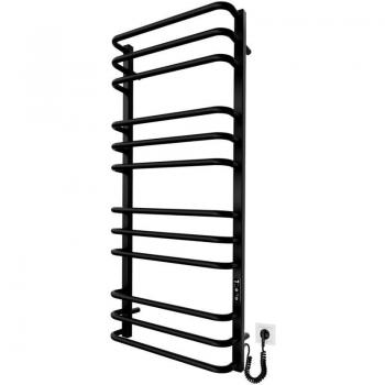 Radiador Toallero Eléctrico Mario Premium 1100x500 Bajo Consumo Negro Mate 190W