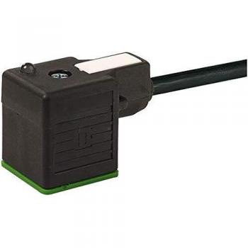 Murrelektronik MSUD Black 4-Pin Solenoid Valve Connector with Free Cable Ends