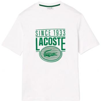 Camiseta Lacoste Loose Fit Blanco para Hombre - Talla L