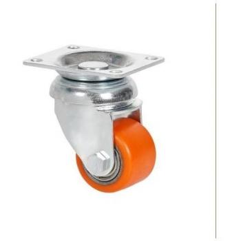 Rueda Giratoria con Placa Naranja 35mm - Capacidad 100 kg