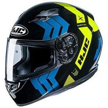 Casco Integral HJC CS-15 Martial MC4H Negro Amarillo Azul Talla S