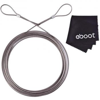 2 mm x 6 m Latón Alambre para Colgar Fotos Cable de Latón con 2 Crimp Tubo Contener Hasta 60Kg