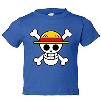 Camiseta niño One Piece logo - Azul Royal, 5-6 años