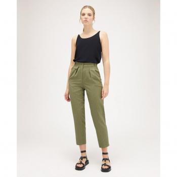 Pantalón chino de rayas diplomáticas para mujer