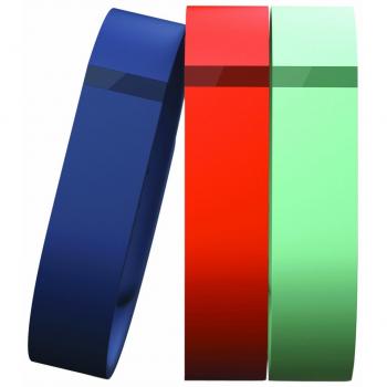 FitBit FB401BTNT - Pulsera de electrónica y dispositivos, color azul / naranja / verde, Talla L