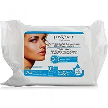 PostQuam PQEBREV01 - Toallitas desmaquilladoras regeneradoras, 24 toallitas