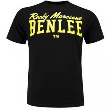BenLee Classic Fit Punch Logo T-Shirt Black/Yellow - Size L