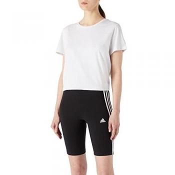 adidas Women's Essentials 3-Stripes Black Bike Shorts XL