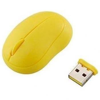 ELECOM 13122 - Ratón inalámbrico, amarillo