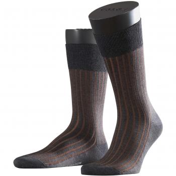 Falke Shadow Mercerized Cotton-Nylon Dress Socks - Flannel - Size 8-9 US / 41-42 EU