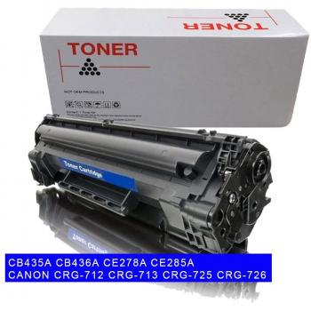 Toner Compatible para HP CB435/CB436/CE278/CE285 y Canon CRG-712/713/725/726