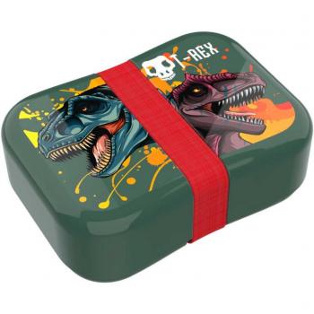 Lunch Buddies T-Rex Fiambrera con Goma