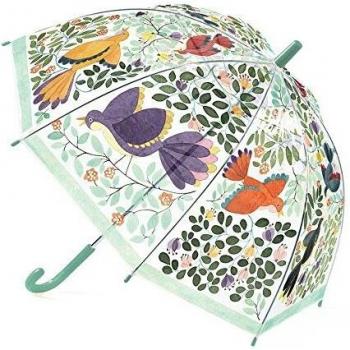 pelzitoys- Paragüas Infantil Flores Y Pajaros, Multicolor