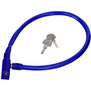 Maurer 3110808, Cable Bicicleta Con Llave, color Azul, 8mm x 60cm