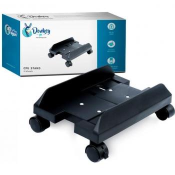 Donkey PC Soporte CPU Ajustable Bajo Mesa con Ruedas Máx. 25Kg ABS
