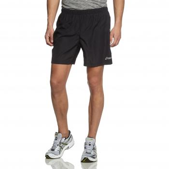 ASICS 110413 - Pantalones cortos tejidos de 18 cm para hombre, color negro, talla L