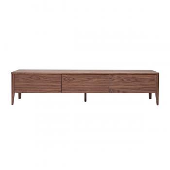 Mueble TV vintage de nogal con 3 cajones 180 cm BENJA