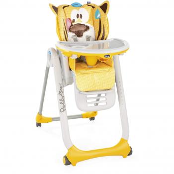 Chicco Polly 2 Star - Trona/hamaca divertida y compacta 4 ruedas, de 0 a 3 años, diseño tigre