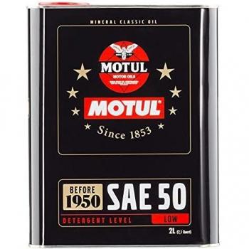 Aceite de Motor Motul 2 Litros 50W para Coche de Alto Rendimiento