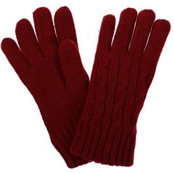 Regatta Multimix II' Cable Knit Gloves Guantes, Mujer, Delhi Rojo, L-XL