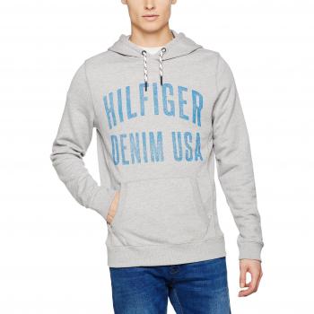 Hilfiger Denim Thdm Basic Rib Hd Hknit L/s 12, Suéter para Hombre, Gris