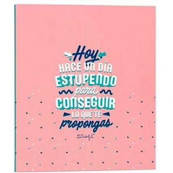 Mr. Wonderful Carpeta archivadora-Hoy Hace un día, Multicolor, Talla única
