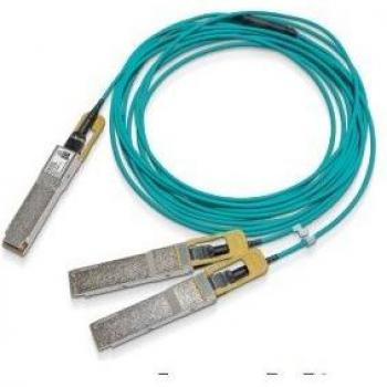 Cable de fibra óptica Nvidia MFS1S50-H020V QSFP56 2x QSFP56 Azul