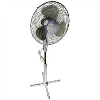 Ventilador de pie, 40 W, altura regulable orientable, 44 x 130 cm, Luz nocturna