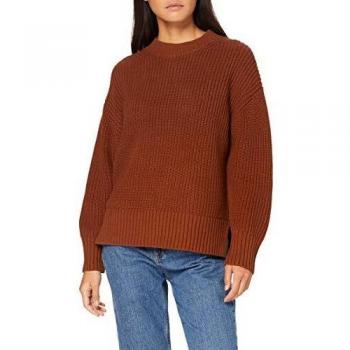 SELECTED FEMME SLFBAILEY LS Knit Slit O-Neck B Suter Pulver, Pimientos ahumados, XL para Mujer