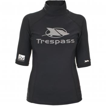 Trespass Azad Rash Guard Top, Mujer, Negro