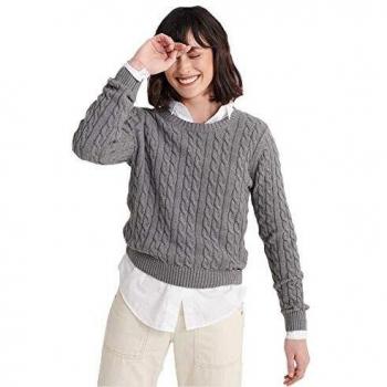 Superdry Becky Cable Knit Jersei Mujer Dark Grey Marl XS