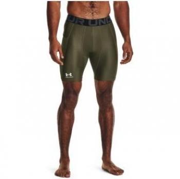 Under Armour Men's HeatGear Compression Shorts - Green, Multi-Sport, Size S