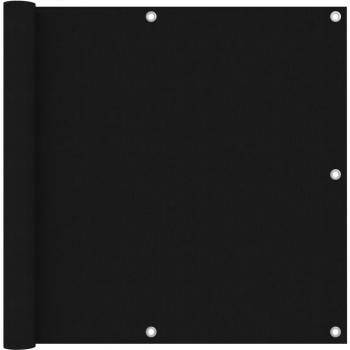 Toldo para balcón tela oxford 90x600 cm color negro
