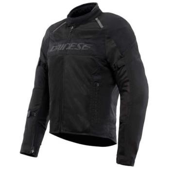 Dainese Chaqueta Air Frame 3 Tex Negra - Chaqueta textil de motocicleta, color negro, modelo 3, diseñada para ofrecer ventilación y comodidad en condiciones cálidas
