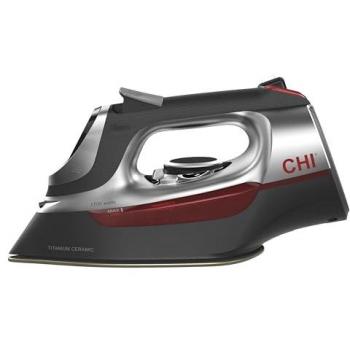 CHI Retractable Cord Steam Iron with Titanium Ceramic Soleplate, 1700 Watts
