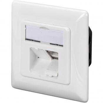 Digitus DN-9005-N Caja de Conexiones Empotrable CAT 6, 2 Puertos RJ45 Hembra, Blanco