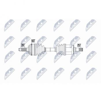 Árbol de transmisión NTY NPW-HD-031 con diseño robusto y alta durabilidad