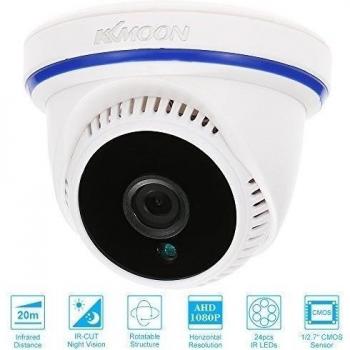 KKmoon AHD 1080P 2000TVL Cámara Domo de Vigilancia 2.0MP CCTV Interior Seguridad 1/2.7 CMOS IR-CUT 24 LED Visión Nocturna Plug and Play