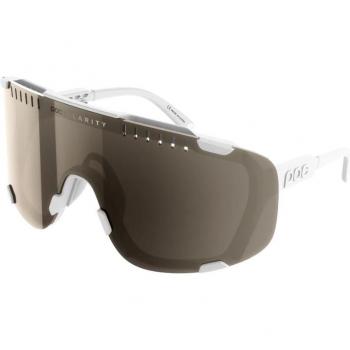 Gafas POC Devour blancas con lente Clarity Trail Light plata