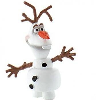 Bullyland 12963 - Figura de Juego, Walt Disney La Reina del Hielo - Olaf, Aprox. 4,5 cm de Altura, Figura Pintada a Mano, sin PVC, para Que los niños jueguen con la fantasía