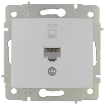 Toma de datos RJ45 categoría 6 83x81 blanco SOLERA ERP88