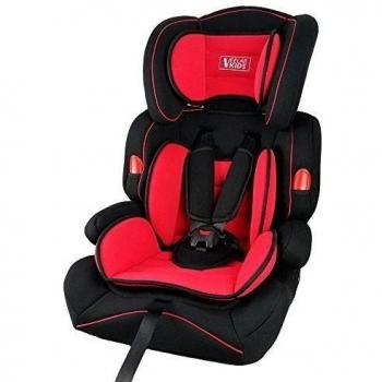 Silla de coche para niños - Grupos I/II/III pesos de 9-36kg rojo/negro 10210