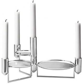 Georg Jensen Centro de Mesa Tunes, Acero Inoxidable, de Monica Forster