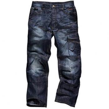 Scruffs Hombres De Comercio Denim pantalones, hombre, Trade Denim, azul, Size 36R