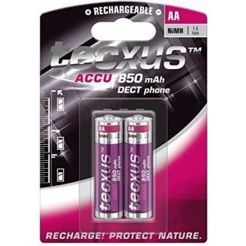 Wentronic AA 850mAh NiMH 2-BL DECT tecxus - Batería/Pila recargable