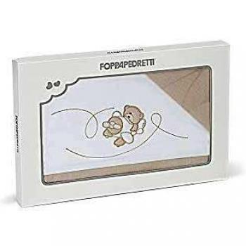 Foppapedretti Babyfly - Juego de sábanas, blanco/beige