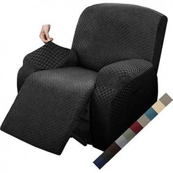 MAXIJIN Funda de Sillón Relax Stretch Funda Sofá 1 Plaza Reversible con Bolsillo Protector de Sofá
