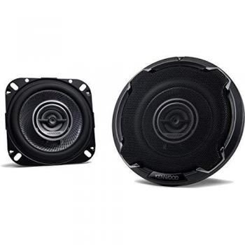 Kenwood KFC-PS1096 Altavoces Coaxiales de 2 Vías de 10 cm para Coche con Sonido Envolvente, Woofer con Diafragma de Polipropileno y Tweeter con Cúpula Balanceada, Potencia Máxima 330W