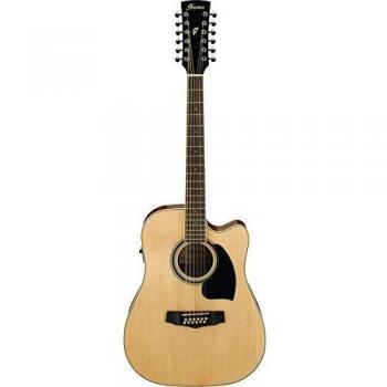 Ibanez PF1512ECE Natural High Gloss 12-String Electro-Acoustic Guitar